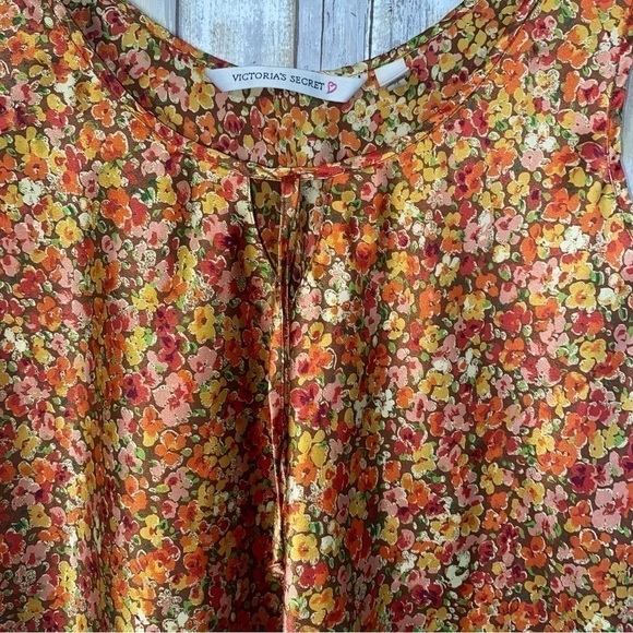 Victoria’s Secret Vintage Orange Floral Tank - Picture 3 of 4